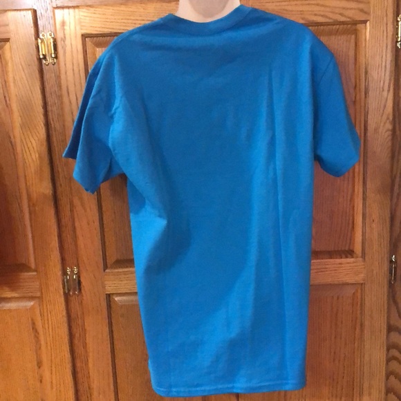 Gildan “ Memaw” T-shirt. Teal with multicolored embroidery. NEW - Picture 3 of 4